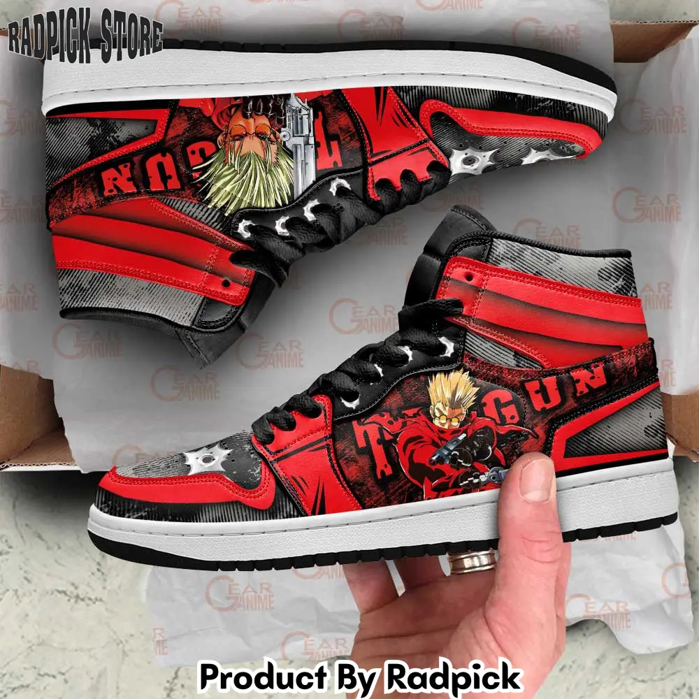 Vash the stampede air jordan high top sneakers anime  rp0355030